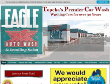 Tablet Screenshot of eagleautowash.com